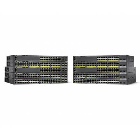 Cisco Catalyst WS-C2960X-24PSQ-L commutateur réseau Géré L2 Gigabit Ethernet (10/100/1000) Noir Connexion Ethernet, supportant l