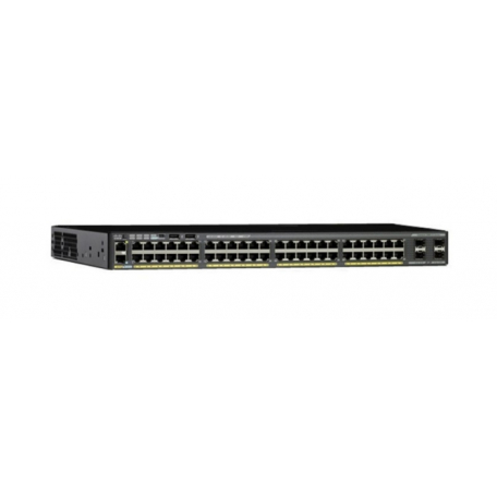 Cisco Catalyst WS-C2960X-48FPS-L commutateur réseau Géré L2/L3 Gigabit Ethernet (10/100/1000) Noir Connexion Ethernet, supportan