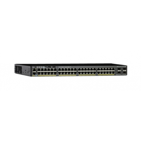 Cisco Catalyst WS-C2960X-48FPS-L commutateur réseau Géré L2/L3 Gigabit Ethernet (10/100/1000) Noir Connexion Ethernet, supportan