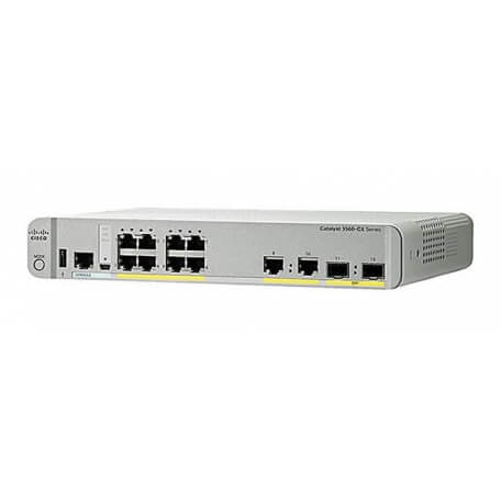 Cisco WS-C3560CX-8PC-S commutateur réseau Géré Gigabit Ethernet (10/100/1000) Blanc Connexion Ethernet, supportant l'alimentatio