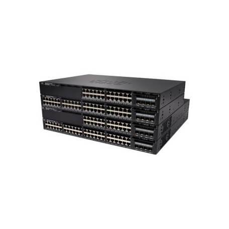 Cisco WS-C3650-24PDM-L commutateur réseau Géré L2 Gigabit Ethernet (10/100/1000) Noir 1U Connexion Ethernet, supportant l'alimen