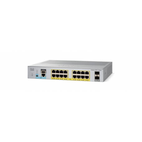 Cisco Catalyst 2960L-16PS-LL Géré L2 Gigabit Ethernet (10/100/1000) Gris 1U Connexion Ethernet, supportant l'alimentation via ce