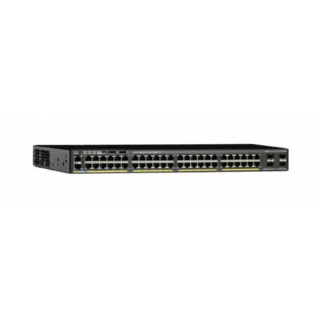 Cisco Small Business WS-C2960X-48LPS-L commutateur réseau Géré L2/L3 Gigabit Ethernet (10/100/1000) Noir 1U Connexion Ethernet,