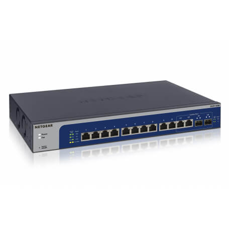 Netgear XS512EM Géré L2 10G Ethernet (100/1000/10000) Bleu, Gris 1U