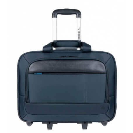 Mobilis Executive 3 sacoche d'ordinateurs portables 40,6 cm (16") Valise sur roulette Noir, Bleu