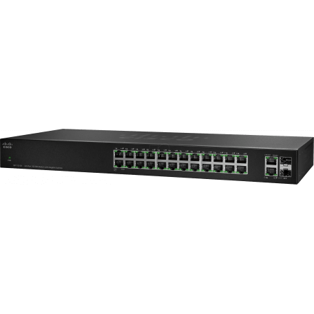 Cisco SF112-24 Non-géré L2 Fast Ethernet (10/100) Noir 1U