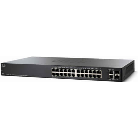 Cisco Small Business SF220-24P Géré L2 Fast Ethernet (10/100) Noir Connexion Ethernet, supportant l'alimentation via ce port (Po