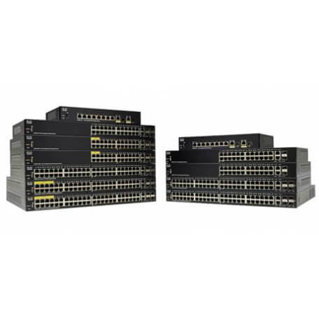 Cisco SF250-48-K9-EU commutateur réseau Géré L2 Fast Ethernet (10/100) Noir