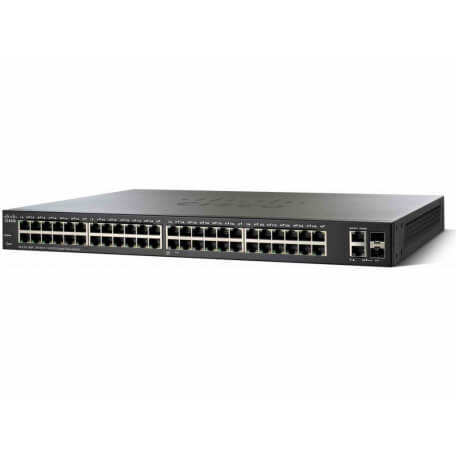 Cisco SF350-48MP Géré L2/L3 Fast Ethernet (10/100) Noir Connexion Ethernet, supportant l'alimentation via ce port (PoE)