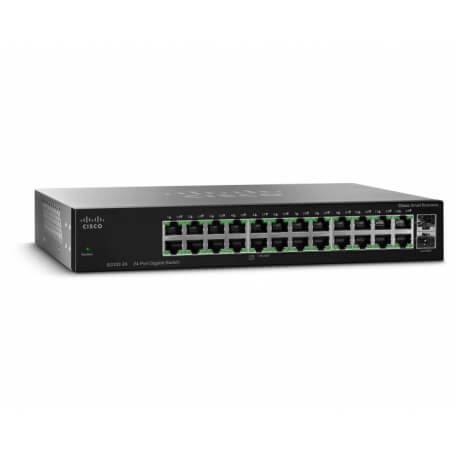 Cisco SG112-24 Non-géré L2 Gigabit Ethernet (10/100/1000) Noir 1U