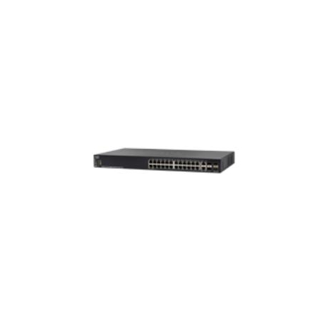 Cisco SG550X-24MP-K9 Géré L3 Gigabit Ethernet (10/100/1000) Noir 1U Connexion Ethernet, supportant l'alimentation via ce port (P