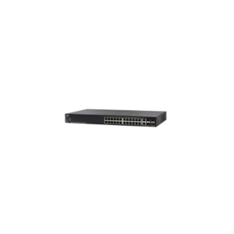 Cisco SG550X-24P-K9 Géré L3 Gigabit Ethernet (10/100/1000) Noir 1U Connexion Ethernet, supportant l'alimentation via ce port (Po
