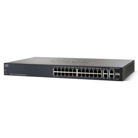Cisco SF300-24 Géré L3 Fast Ethernet (10/100) Noir