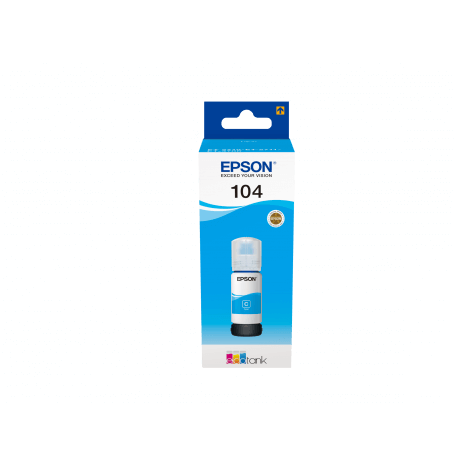 Epson 104 EcoTank Cyan ink bottle