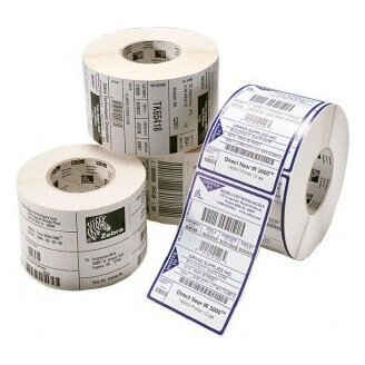 Boîte de 4 rouleaux d'étiquettes direct thermique 102mmx165mm Z-Perform 1000D White Zebra 3007419-T