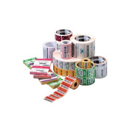 Boîte de 12 rouleaux d'étiquettes transfert thermique 32mmx25mm Z-Select 2000T White Zebra 800271-105