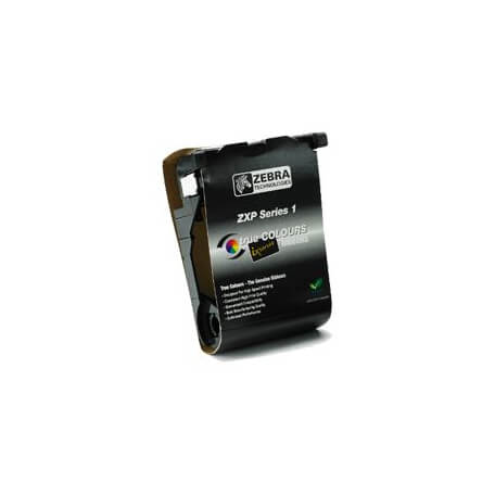 Zebra 800011-147 Ruban couleurs pour imprimantes badges ZXP1 (1/2 YMCKO 400 images)