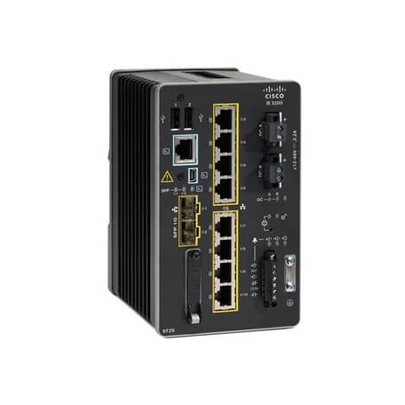 Cisco Catalyst IE-3200-8T2S-E commutateur réseau Géré L2/L3 Gigabit Ethernet (10/100/1000) Noir