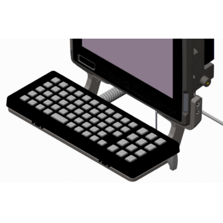 Zebra KT-KYBDTRAY-VC80-R PDA, GPS, téléphone portable et accessoire Noir, Gris