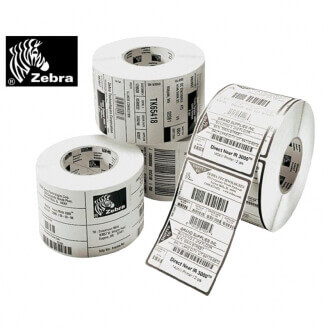 Boîte de 4 rouleaux d'étiquettes direct thermique 102mmx38mm Z-Perform 1000D White Zebra 3002908