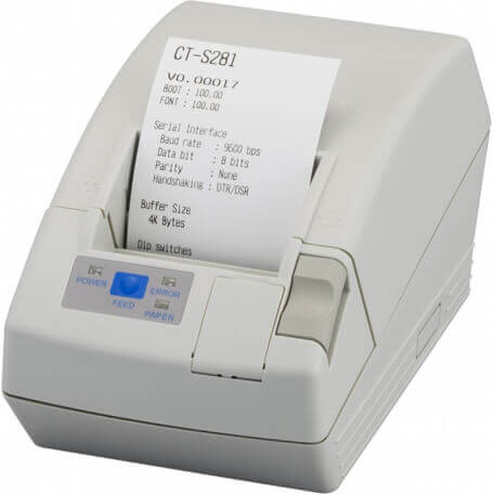 Citizen CT-S281L Thermique directe Imprimantes POS 203 x 203 DPI Avec fil