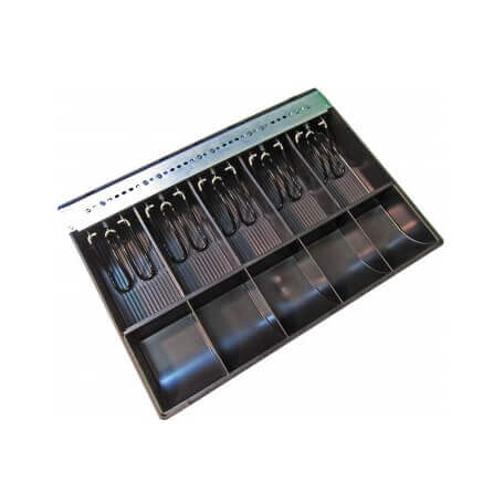 APG Cash Drawer PK-15U-5-BX tiroirs caisse Metal, Plastique Noir
