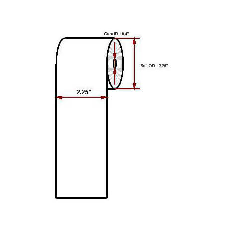 Datamax O'Neil Long Life paper, 4.375' x 103'