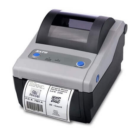 SATO CG412TT imprimante pour étiquettes Transfert thermique 305 x 305 DPI Avec fil