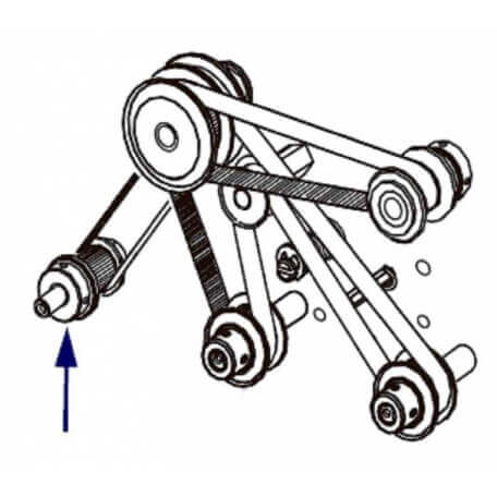 Zebra Kit Intermediate Pulley & Platen Pulley