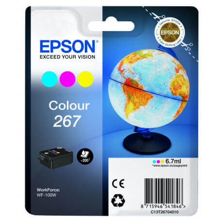 Epson Globe Monobloc 267 - encre DURABrite Ultra 3 couleurs