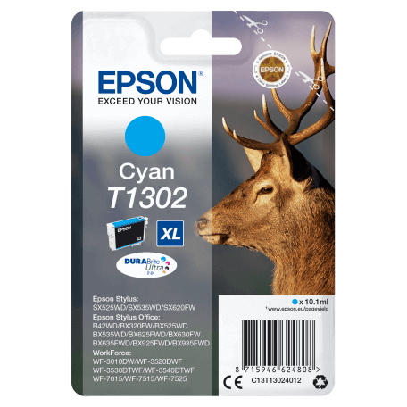 Epson Stag Cartouche "Cerf" - Encre DURABrite Ultra C (XL)