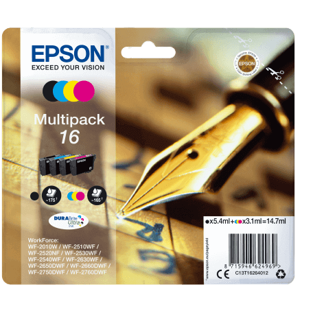 Epson Pen and crossword Multipack "Stylo à plume" 16 - Encre DURABrite Ultra N,C,M,J