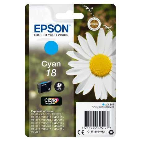 Epson Daisy Cartouche "Pâquerette" 18 - Encre Claria Home C