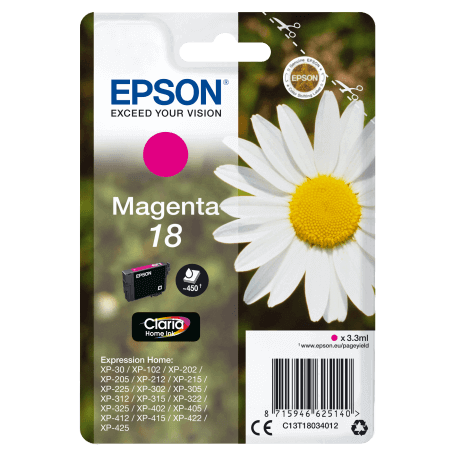 Epson Daisy Cartouche "Pâquerette" 18 - Encre Claria Home M