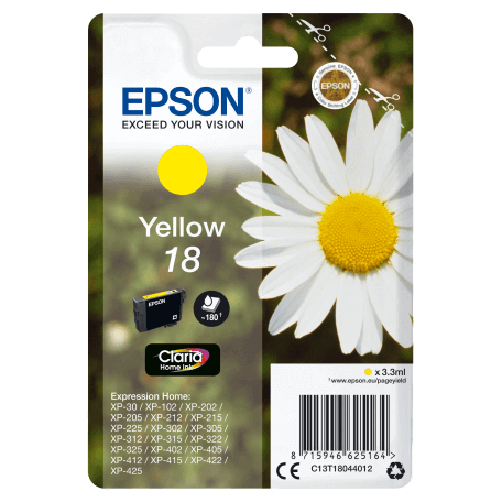 Epson Daisy Cartouche "Pâquerette" 18 - Encre Claria Home J