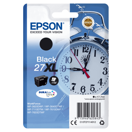Epson Alarm clock Cartouche "Réveil" 27XL - Encre DURABrite Ultra N