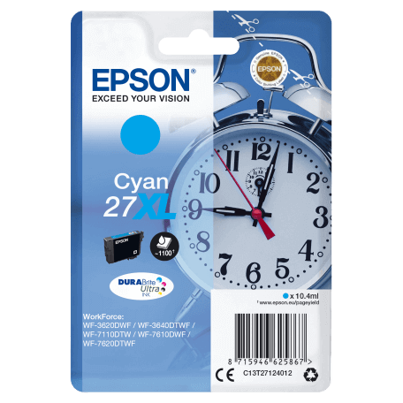 Epson Alarm clock Cartouche "Réveil" 27XL - Encre DURABrite Ultra C