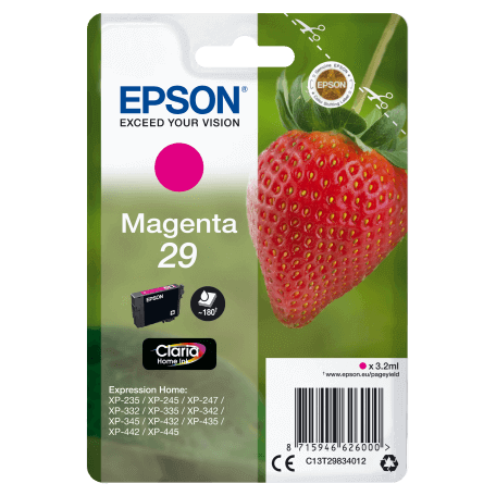 Epson Strawberry Cartouche "Fraise" 29 - Encre Claria Home M