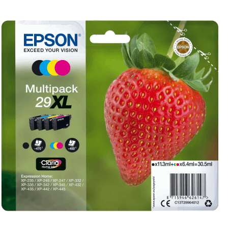 Epson Strawberry Multipack "Fraise" 29XL - Encre Claria Home N,C,M,J