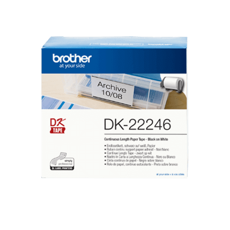 Brother DK-22246 ruban d'étiquette Noir sur blanc