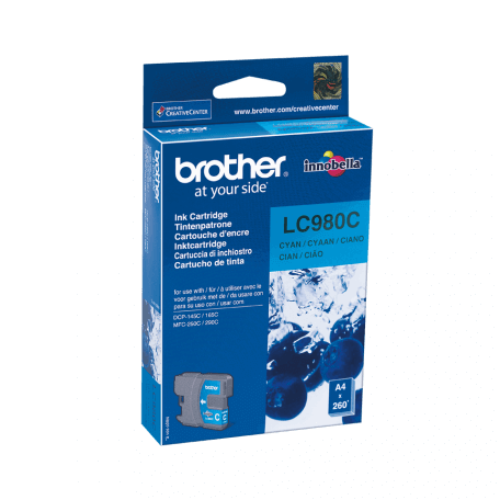 Brother LC-980C cartouche d'encre Original Cyan 1 pièce(s)