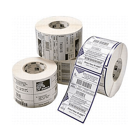 Boîte de 4 rouleaux d'étiquettes transfert thermique 148mmX210mm PolyE 3100T Gloss Zebra 3011714