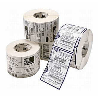 Boîte de 4 rouleaux d'étiquettes transfert thermique 102mmx51mm Polypro 3000T Gloss White Zebra 3010793