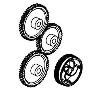 Datamax O'Neil DPR78-2759-01 pièce de rechange pour équipement d'impression Engrenage d'entraînement Imprimante d'étiquettes