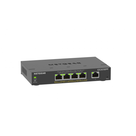 Netgear GS305EPP Géré L2/L3 Gigabit Ethernet (10/100/1000) Noir Connexion Ethernet, supportant l'alimentation via ce port (PoE)