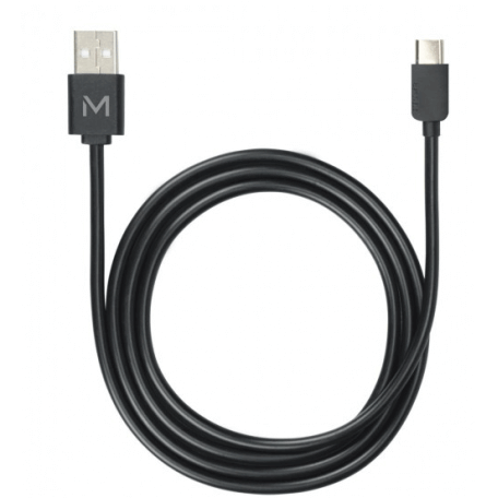 Mobilis 001278 câble USB 1 m USB A USB C/Lightning Noir