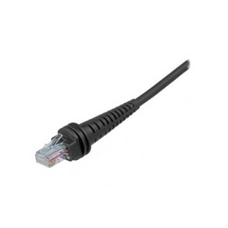 Honeywell RS232 AUX BLK RJ45 3.8M COILED câble Série Noir 3,8 m RS-232