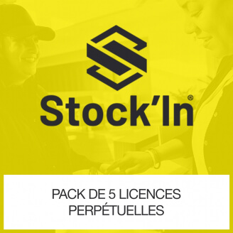Pack de 5 Licences perpétuelles globales Stock In DROID Gestion de Stock