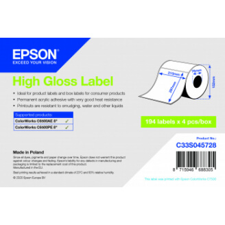 Epson High Gloss Label 210 X 297 194 LBL