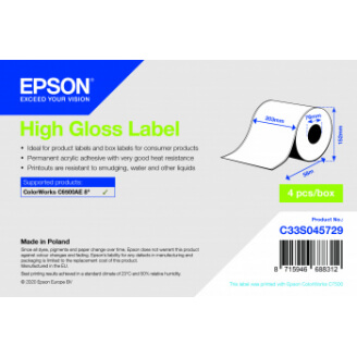 Epson HIGH GLOSS LBL CONT ROLL 203MM X 58M